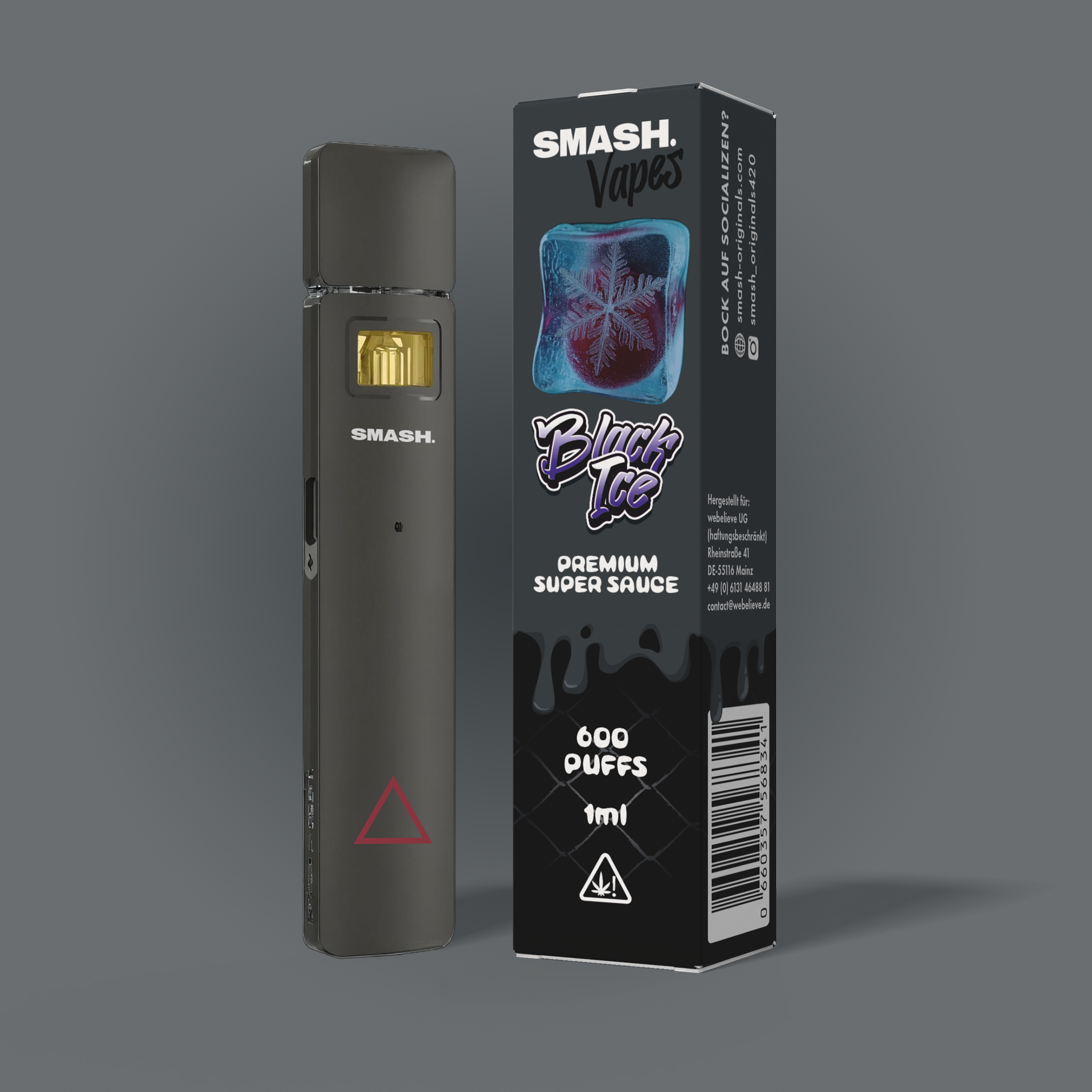 SMASH Vape Black Ice — Beeren-Mix mit kühlem Menthol